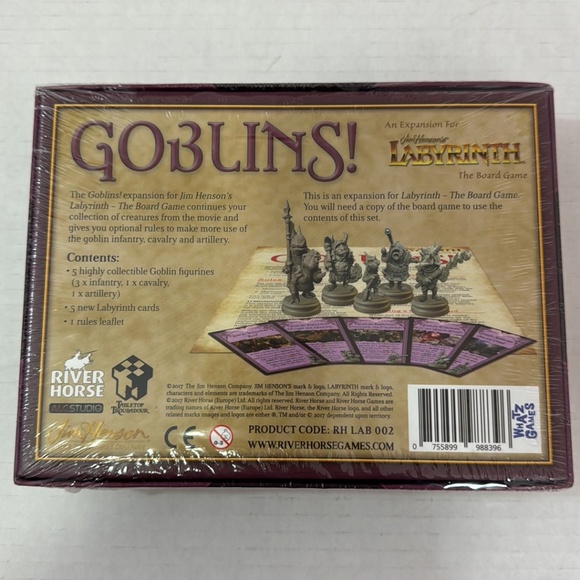 Jim Henson's Labyrinth the Board Game Goblins Expansion River Horse Minis - Picture 3 of 8